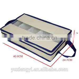 Traveling Clear Collapsible Sturdy Tableware Storage Box , Large Polyester Table Storage Box With Lids thumbnail-4