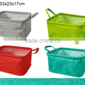 Like-linen Fabric Hanging Handbag ,storage Basket thumbnail-6