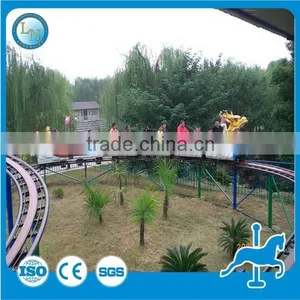 Super Exciting Kids Games!Double Track Dragon Train Roller Coaster Sliding Dragon for Sale thumbnail-4