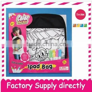 DIY Drawing Ipad Case With 4pcs Bigger Markers - Personalized Satin Gift Bag thumbnail-1
