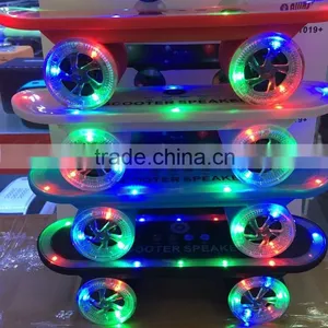 Colorful LED Light Bluetooth Speaker With TF USB Player FM Radio Mini Portable Scooter Bluetooth Speaker thumbnail-4