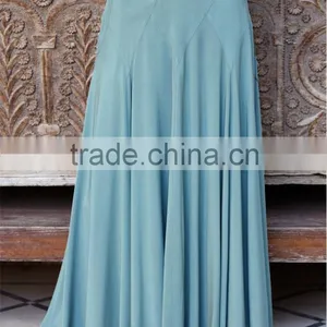 OEM Service China Factory Custom Made Denim Width Ethinic High Waist Skirt Woman Skirt thumbnail-6