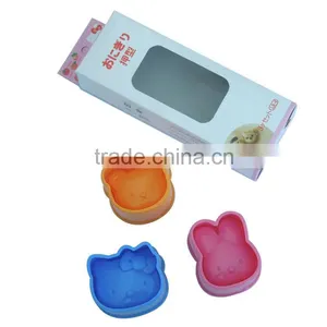 3PCS BENTO RICE ROLL MAKER SET OF RABBIT,BEAR,CAT SHAPED thumbnail-5