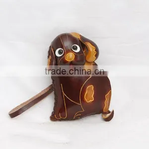 Handmade Leather Large Dog Coin Purse thumbnail-2