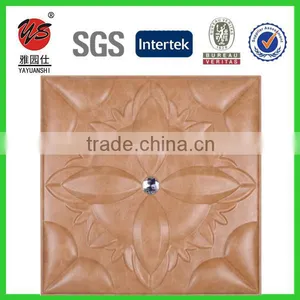 3D Leather Wall Panel Decorative 3d PU Leather Covering Wall Panel Ceiling Panels thumbnail-1