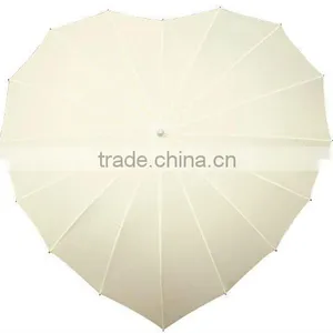 Heart Wedding Umbrella (ivory) thumbnail-1