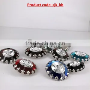Best Selling Unique Design Clear Diamond Glass Button With Many Colors thumbnail-3
