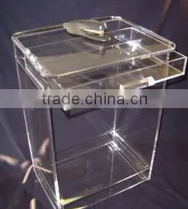 Acrylic Table Drawers and Bottom Shelf thumbnail-1