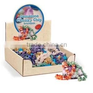 Gemstone Chunky Chip Bracelets, 48pcs per Display thumbnail-1