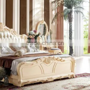 2016 Antique Leather Bed Bedroom Furniture thumbnail-1