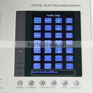 2016 CE Hospital Clinic Medical Device Use 7-inch Color Three-channel Electrocardiograph ECG Machine EKG Machine Portable thumbnail-5