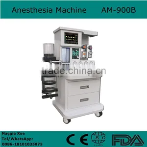 CE Approved 10.4 Inch Trolley Anesthesia Machine Apparatus With Two Evaporator AM-900B thumbnail-1