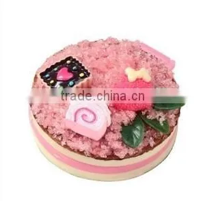Pink Round Cosmetic Makeup Hand Held Vanity Pouch Beauty Mirror thumbnail-1