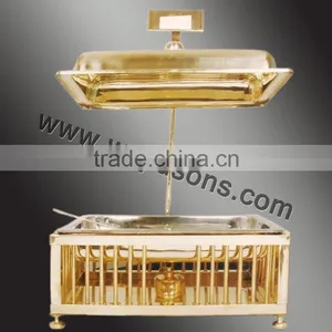 Brass Made Chafing Dish Manufactured by Royal De Wajidsons | Top Quality Chafing Dish | Handmade Chafing Dish thumbnail-1