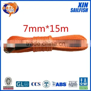 XINSAILFISH 7MM * 15M 11400 LBS Synthetic Winch Rope For 4WD/ATV/UTV/SUV thumbnail-1