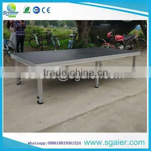 6 Legs 1.22x2.44m Portable Stage, Easy Set up Strong Stage thumbnail-1