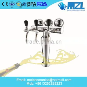 Silver Colour Flower Beer Tower With Ice Tube in USA thumbnail-1