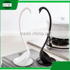 Kitchen Accessories Creative Multipurpose Plastic Tableware Cooking Long Handle Swan Soup Spoon Ladle Stand With Tray thumbnail-4