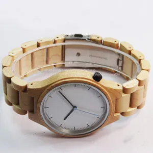 Your Branded Wrist Watches Quartz Limited Edition Maple Wood Watches thumbnail-3