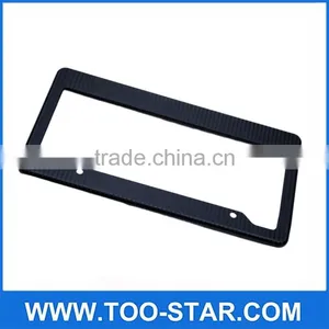 REAL CARBON FIBER CAR LICENSE PLATE FRAME TAG COVER ORIGINAL thumbnail-3