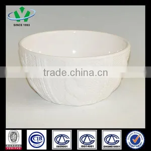 Woven Design Embossed Ceramic Bowl thumbnail-1
