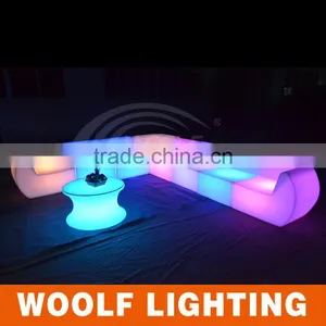 Modern Bar Plastic Illuminated LED Sofa Corner thumbnail-2