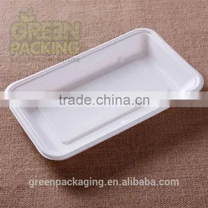 Biodegradable Sugarcane Rectangular Trays 225X138X25mm thumbnail-1