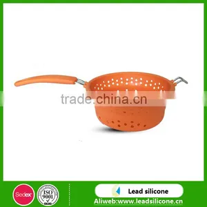Soft Flexible Collapsible Silicone Colander For Kitchen Sink thumbnail-1