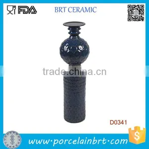 Purple Vase Design Ceramic Candle Stand thumbnail-1