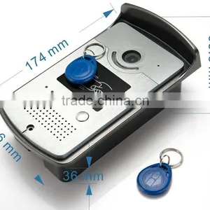 Cheap 7inch HD Video Camera Visual Doorbell, Card Open Lock Night Visual Wired Doorbell, Best Home Security System Doorbell thumbnail-4