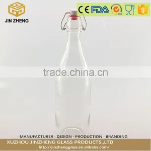 750ml Milk Beverage Swing Top Clip Cap Glass Water Bottles for Juice thumbnail-1