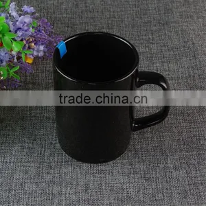 High Quality Cheap 300ml Matte Black Ceramic Coffee Mug Wholesale thumbnail-2