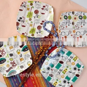 Square Shape Porcelain Plate,Ceramic Plates Wih Decal thumbnail-3