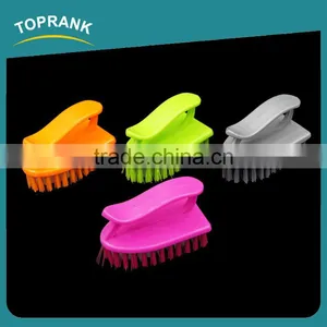 Toprank Factory Cheap Household Clothes Shoe Handle Washing Brush Plastic Laundry Wash Brush With PP Bristle thumbnail-1