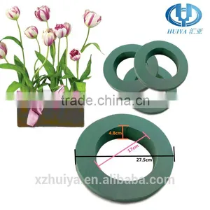 Hebei Xuzhou Huiya New Product Ring Loop Circle Annular Round Floral Foam, Ring Florist Foam, Ring Round Flower Mud Supplier thumbnail-1