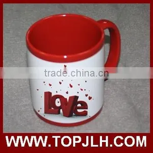 Custom Logo Printed Blank Color Body Ceramic Coffee Cup thumbnail-3