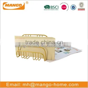 Gold Iron Office Table Letter Holder thumbnail-1
