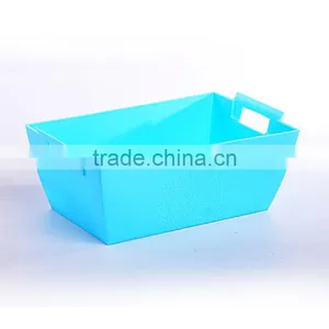 New PP Plastic Rectangular Storage Basket With Handle thumbnail-2