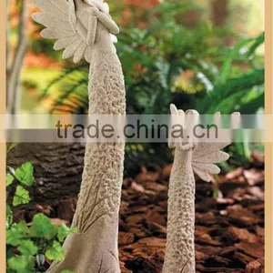 Angel With Dove Sculpture Angle Statue Garden Decoration thumbnail-3