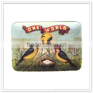 EU Standard Non-slip Plastic Ware for Hotel Handled Cappuccino Printing Rectangular Melamine Coffee Serving Tray thumbnail-6