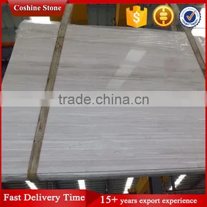 Chinese Light White Grey Wood Grain Marble thumbnail-1