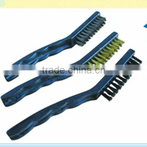 Steel,brass,nylon Long Handle Wire Brush Mini Brush Set thumbnail-1