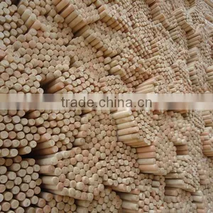 Hot Sale:Thick Natural Wooden Broom Stick With 20mm Diameter thumbnail-1