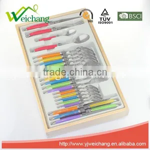 WCJ851 Wholesale Large Cutlery Set Plastic Spoon Fork Steak Knife and Cheese Knife Cutlery Set thumbnail-2