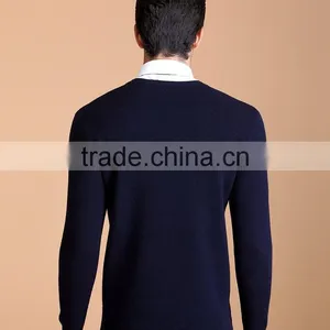 Wholesale Wool Knitting Yarn for V-neck Pullover Men Jersey ,wool Knitting Computer Machine Men Sweater Knitting Wool in Bulk thumbnail-6