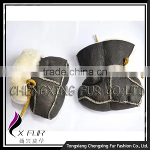 CX-SHOES-02 Genuine Sheared Sheep Leather Infant Shoes thumbnail-1