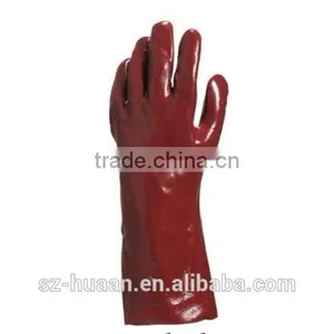 PVC Caustic Resistant Glove, Long Plastic Glove thumbnail-3