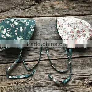 Reversible Baby Hat Floral Bonnet Cotton Cap Baby Clothing Accessories thumbnail-1