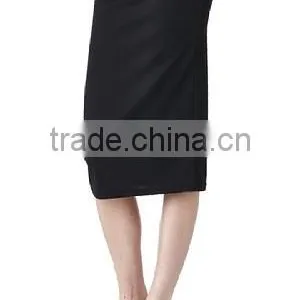 Women Plus Size High Stretch Below Knee Pencil Skirt thumbnail-5