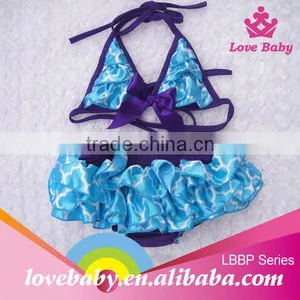 New Arrival Lovebaby Blue Quadrifoil Swimming Baby Floating Swim Suit With Bowknot thumbnail-1